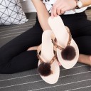 Chinelas femininas com pompom 5