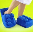 Chinelos em forma de bloco de construção 4
