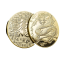 Chiński smok metalowa moneta kolekcjonerska chińska szczęśliwa moneta pozłacana mityczna moneta smoka posrebrzana moneta z chińskimi znakami 4cm 1