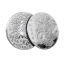 Chiński smok Metalowa moneta Kolekcjonerska chińska szczęśliwa moneta Pozłacana mityczny smok Chińskie znaki Moneta Tradycyjny chiński styl Posrebrzana moneta 4 cm 2