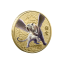 Chińskie mityczne zwierzę moneta kolekcjonerska pamiątkowy medal szczęścia chińska mitologia moneta pamiątkowa pozłacana malowana moneta 4x0,3cm 2