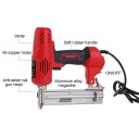 Chiodatrice e cucitrice elettrica 2600W 15–30 mm 100 pz rossa strumento per mobili telai in legno falegnameria e costruzioni 2