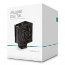 Chladič CPU DeepCool AK500S Digital Digitálny displej 5 tepelných trubíc Ventilátor 120 mm PWM Pre Intel LGA1700 a AMD AM4 a AM5 7