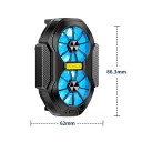 Chladič Mobilního Telefonu s Dvojitým Ventilátorem 10s Rychlé Chlazení Bezdrátová Výdrž Baterie 600mAh Duální Nabíjecí 8