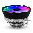Chladič procesora TISHRIC RGB ventilátor 120 mm TDP 65 W Tichý 19 dBA Hliník a tepelná trubica Biele lopatky Pre Intel LGA 1700 a AMD AM3 5