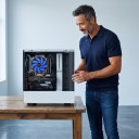 Chladič procesoru TISHRIC Tichý 16 dBA Ventilátor 120 mm 3pin Hliníkový 122 x 65 mm Modro-čierny Pre Intel LGA 1200 115X 775 a AMD AM4 AM3 5