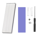 Chladič SSD pro stolní počítač 7 x 2,2 cm s tepelnou silikonovou podložkou Tloušťka 0,3 cm Pasivní chlazení pro M.2 disky 6