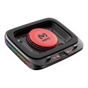 Chladicí podložka pod notebook s turbo ventilátorom 2400 ot./min, LCD displej, 7 polôh náklonu, 14–19,3", RGB, čierno-červená, pre hranie 1