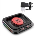 Chladicí podložka pod notebook s turbo ventilátorom 2400 ot./min, LCD displej, 7 polôh náklonu, 14–19,3", RGB, čierno-červená, pre hranie 3