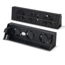 Chladicí stojan ventilátor pre PS4 Slim DC 5V Třístupňový prepínač TURBO/SLOW ABS konštrukcia 10000 ot./min USB napájanie Stabilné chladenie konzoly 5