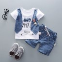 Chlapčenské tričko s vestou a kraťasy L1141 10