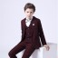 Chlapčenský kockovaný oblek s vestou B1310 5