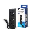 Chłodzący stojak wentylator dla PS4 Slim DC 5V Trzystopniowy przełącznik TURBO/SLOW konstrukcja ABS 10000 obr./min zasilanie USB Stabilne chłodzenie 1