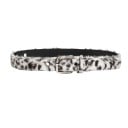 Χνουδωτή ζώνη με λεοπάρ σχέδιο Μεταλλική αγκράφα με καρφί Μήκος 103 εκ. Πλάτος 3,8 εκ. Τεχνητή γούνα Στυλ Y2K Για τζιν και παντελόνια 7