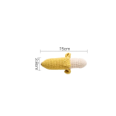 Chocalho de croché 15 x 3,8 cm Banana de algodão Brinquedo de croché feito à mão para bebés Estimulação suave Desenvolvimento sensorial e fácil de segurar 2