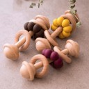 Chocalho de madeira para bebés 1