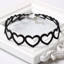 Choker avec motif de cœurs J679 7
