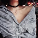 Choker collana con pendente J678 5
