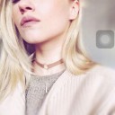 Choker collier avec pendentif J678 2