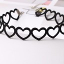 Choker con motivo a cuori J679 6