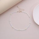 Choker en perles pour femmes avec des fleurs 9
