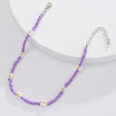 Choker en perles pour femmes avec des fleurs 7