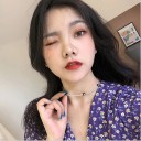 Choker en perles pour femmes avec des fleurs 4