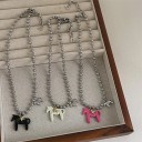 Choker féminin avec pendentif cheval, bijou élégant et stylé pour les amoureux des chevaux 4