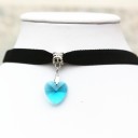 Choker halskæde med hjerte J3051 7