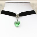 Choker halskæde med hjerte J3051 6