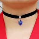 Choker halskæde med hjerte J3051 5