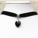 Choker halskæde med hjerte J3051 2