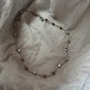 Choker i kirurgisk stål med integrerede små stjerner Justerbar længde Kombinerbar minimalistisk damesmykke 3