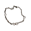Choker in acciaio chirurgico Collana a catena con stelle Gioiello minimalista da donna Lunghezza regolabile Design moderno 1