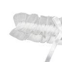 Choker pentru femei cu fundiță, colier din dantelă extensibil, design elastic, accesoriu de modă delicat pentru purtare zilnică și ocazii festive 5