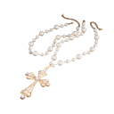 Choker stratificat cu un crucifix dominant Colier pentru femei Lanț ajustabil Bijuterie modernă și expresivă 1