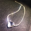 Chokerhalsband för kvinnor med hjärta D199 3