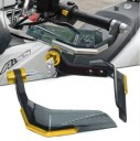 Chrániador de vento universal para guiador de motocicleta, scooter e bicicleta elétrica proteção para manetes de travão reforço em alumínio várias cores 3