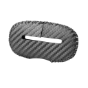Chránič de hebilla de cinturón de seguridad protección universal contra rayones 4,5 x 8,2 cm aspecto de carbono accesorio interior del auto 3