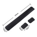 Chránič řetězu na jízdní kolo 22 x 3,3 cm Karbonový vzhled Ochranný kryt na rám kola Černý samolepicí návlek proti poškrábání a opotřebení 4