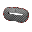 Chránič spony bezpečnostního pásu univerzální ochrana proti poškrábání 4,5 x 8,2 cm karbonový vzhled doplněk interiér auta 4