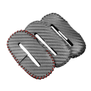 Chránič spony bezpečnostního pásu univerzální ochrana proti poškrábání 4,5 x 8,2 cm karbonový vzhled doplněk interiér auta 1