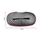 Chránič spony bezpečnostního pásu univerzální ochrana proti poškrábání 4,5 x 8,2 cm karbonový vzhled doplněk interiér auta 5