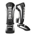 Chrániče holení a nártu na Muay Thai velikost S Pro výšku 105–135 cm Zesílená ochrana kotníku Pro děti Box i taekwondo 1