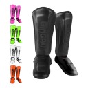 Chrániče holení a nártu pre dospelých veľkosť L Dĺžka 37 cm Mäkko PU koža a EVA pena Kickbox Box aj taekwondo 1