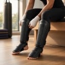 Chrániče holení a nártu velikost S Délka 30 cm Jemná PU kůže a EVA Na kickbox a taekwondo Box i bojová umění 9