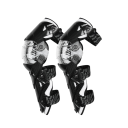 Chrániče kolen na motorku kloubové 30–180° délka 44 cm s elastickými popruhy 30 cm ochranné pro motokros a terénní jízdu 4