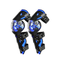 Chrániče kolen na motorku kloubové 30–180° délka 44 cm s elastickými popruhy 30 cm ochranné pro motokros a terénní jízdu 8