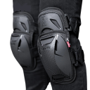 Chrániče kolen na motorku ochranné 24 x 13 cm pevná konstrukce černé pro motokros a terénní jízdu na motocyklech 2