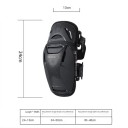 Chrániče kolen na motorku ochranné 24 x 13 cm pevná konstrukce černé pro motokros a terénní jízdu na motocyklech 3